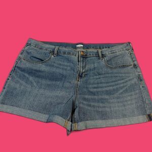 Old Navy Blue Jean Shorts Casual Cut-Off Size 18
